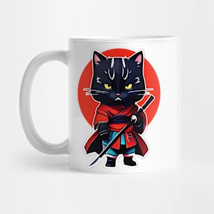 Cat Samurai Mug